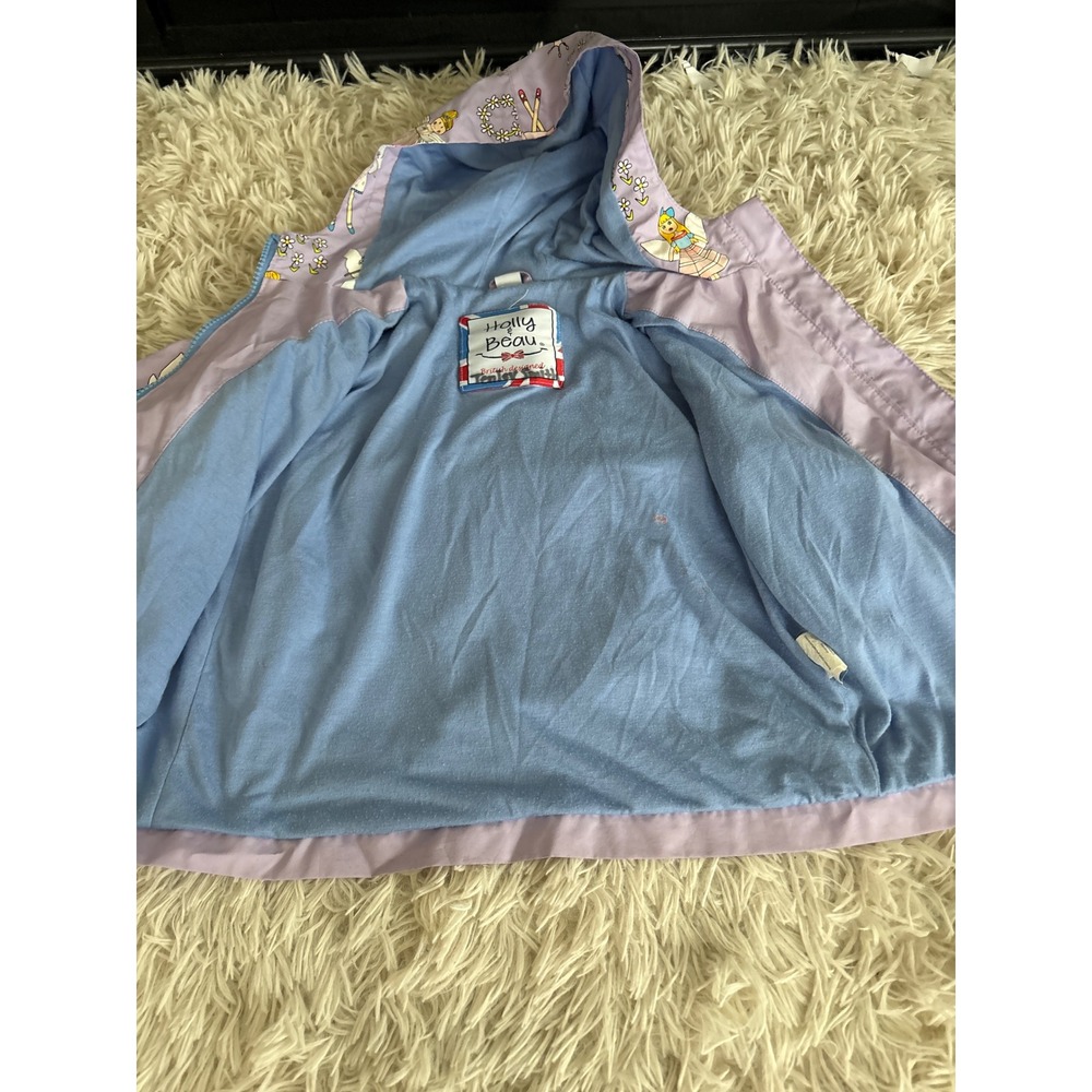 Holly &‎ Beau Girls Fairy Print Hooded Raincoat Age 2 Lavender Blue - Picture 5 of 7